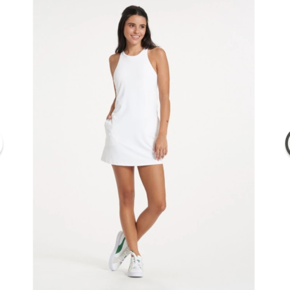 White Sleeveless Women's Dress 🤍